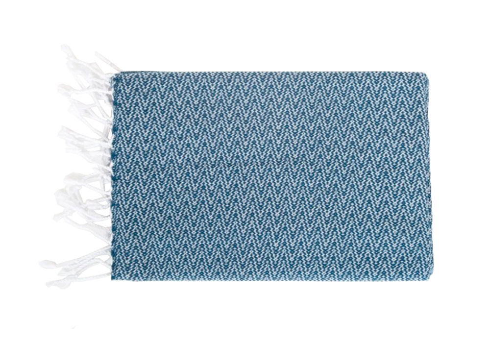 Пляжное полотенце Ilgrin голубой Irya, Длина 170см, Ширина 90см