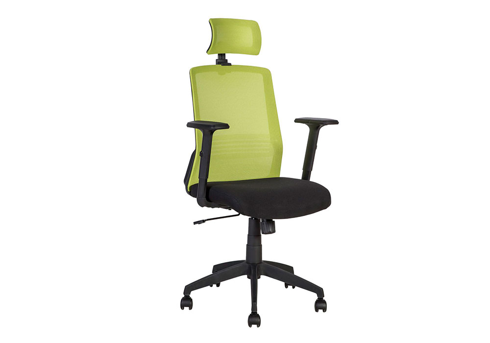Кресло BRAVO black-green 21144 Special4you, Высота 95см, Цвет Черный, Оснащение С регулируемой спинкой