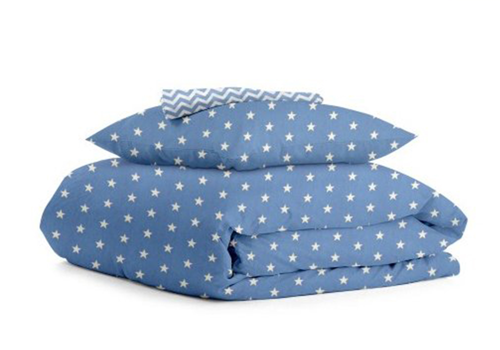 Комплект детского постельного белья "ZigZag Star Blue" Cosas