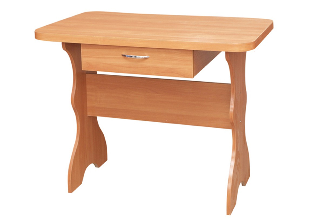 Кухонный стол простой с ящиком Пехотин, Ширина 100см, Глубина 60см