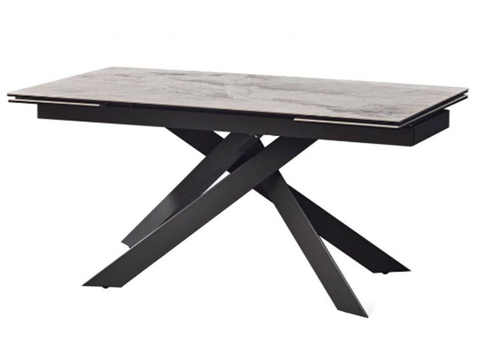 Кухонный раскладной стол Gracio Light Grey Concepto, Ширина 160см, Глубина 90см