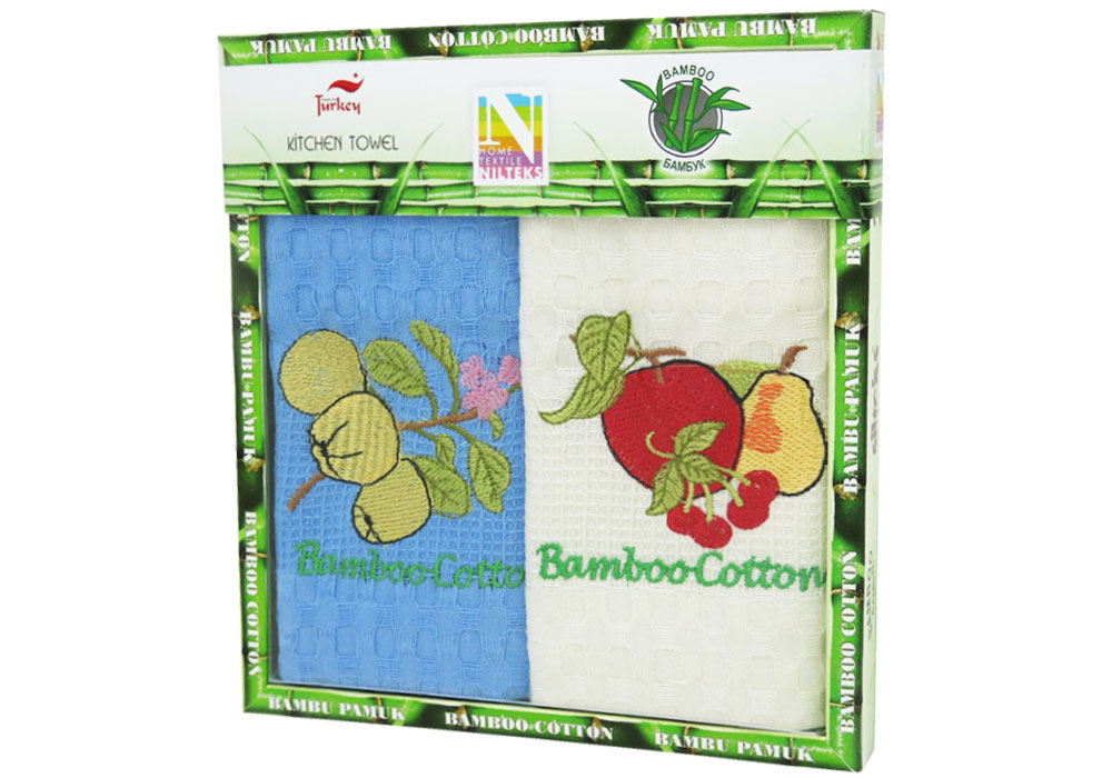 Набір кухонних рушників "Bamboo-cotton 2 01" Nilteks