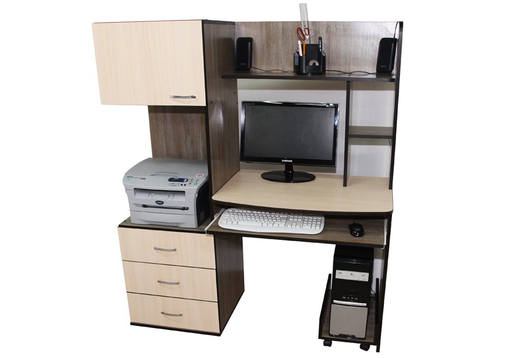 Компьютерный стол Урания Ника-Мебель, Тип Прямой, Ширина 130см