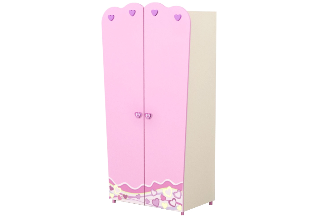 Детский шкаф Pink Pn-02-3 Дорис, Ширина 105см, Глубина 42см, Высота 207см