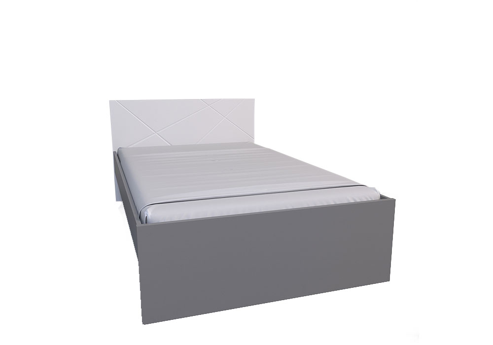 Кровать односпальная Х-Скаут Х-12 белый Санти-мебель, Ширина 125см