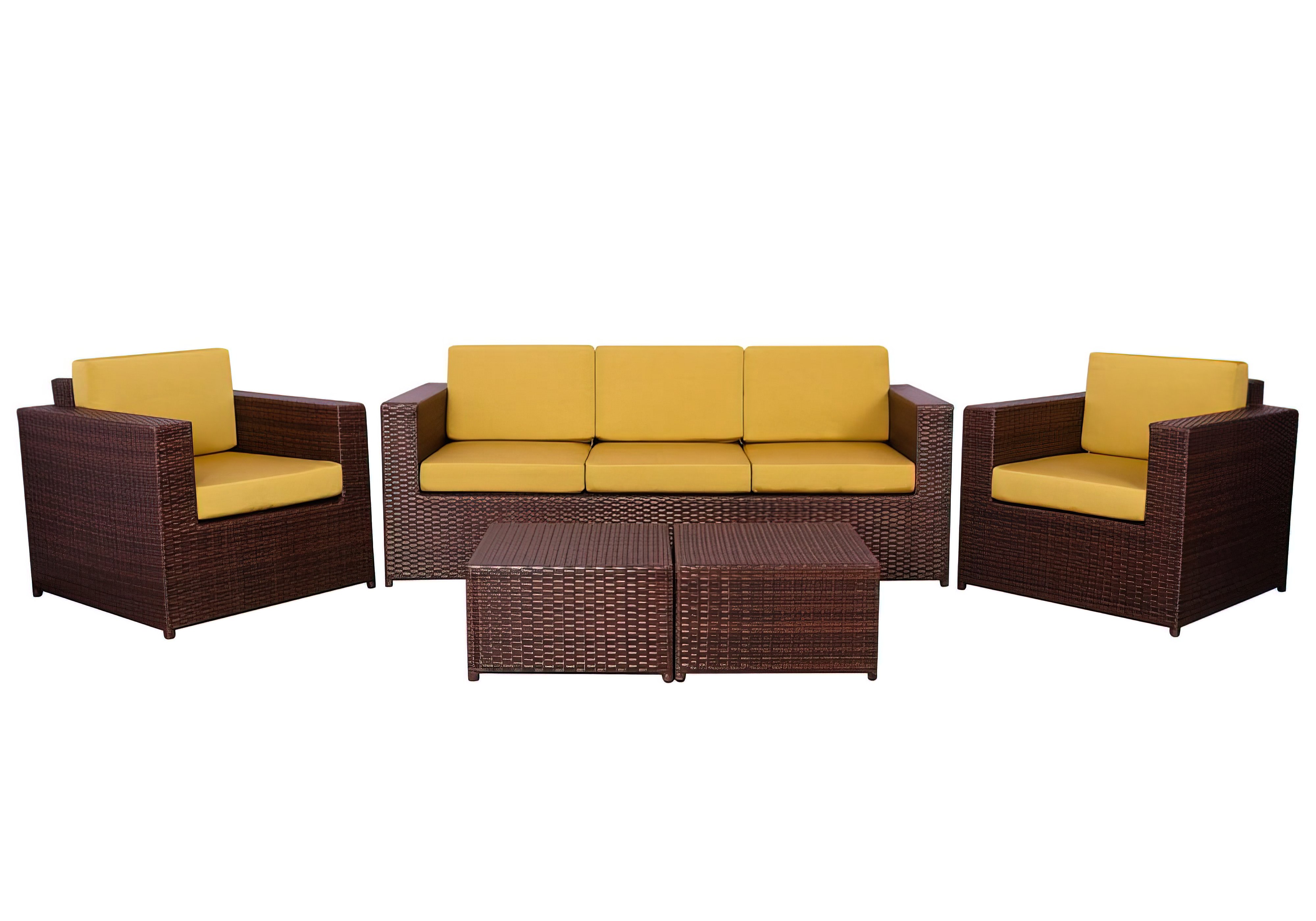 Комплект мебели Santo Brown Mixed Сатурн, Тип ротанга Искусственный