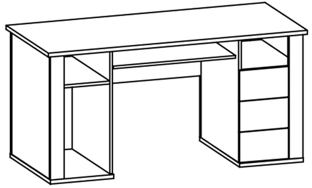 внутреннее наполнение письменного стола 3Д1Ш Гресс фабрики Мебель-Сервис.jpg