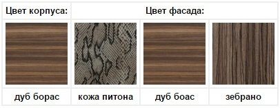 Цвета корпуса и фасада Палермо