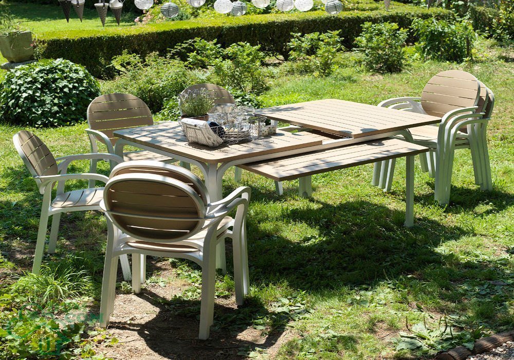  Недорого Садові меблі  Розкладний стіл "Alloro" 140 Nardi 