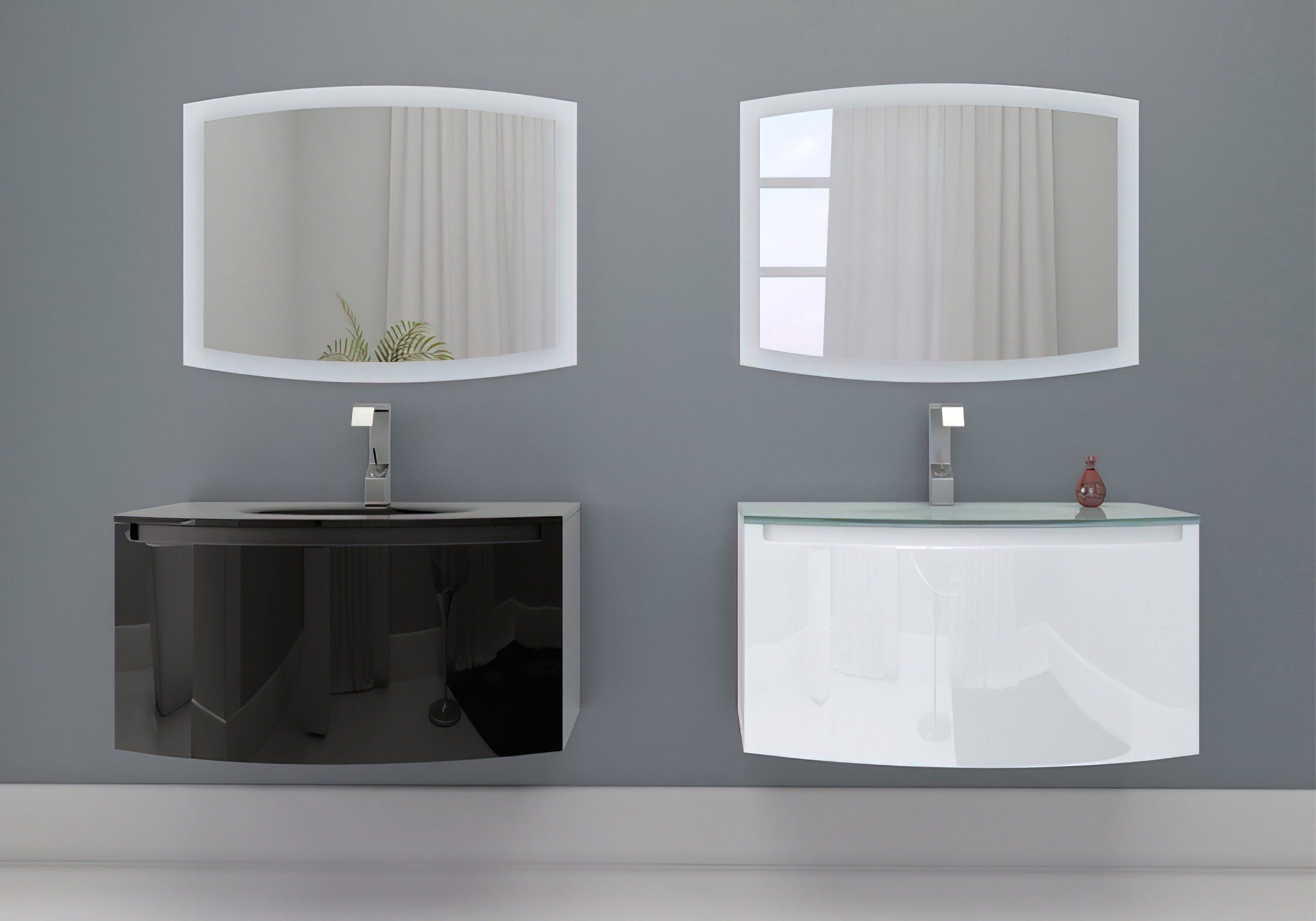  Недорого Мебель для ванной комнаты Зеркало для ванной "Madeleine LED 90x67" Marsan