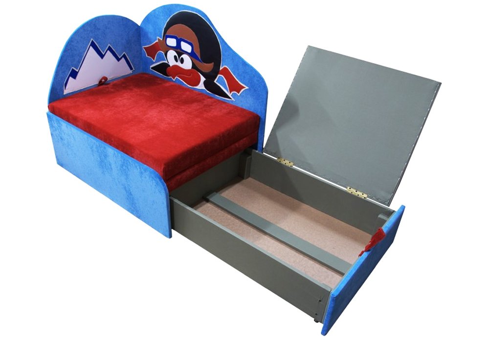  Купити Дитячі дивани Дитячий диван "Міні з аплікацією Пингвинчик" Ribeka