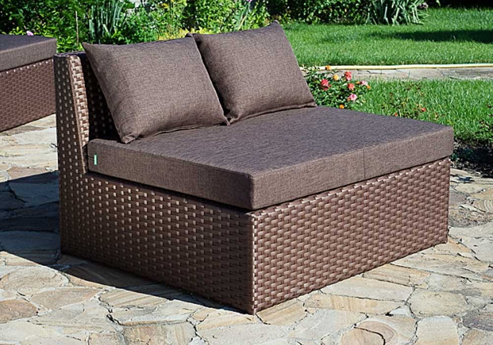  Недорого Плетені меблі з ротанга  Диван прямий "Оазис" 80х80х68 Pradex 