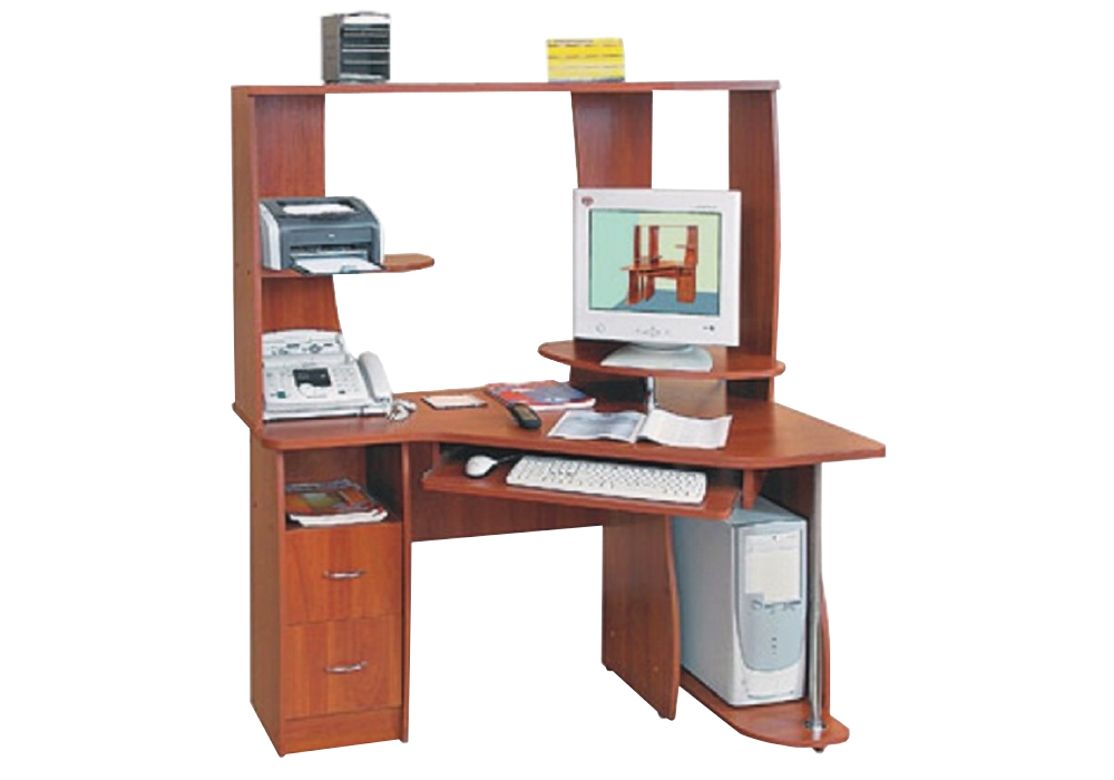 Угловой компьютерный стол "Ундина" Ника-Мебель