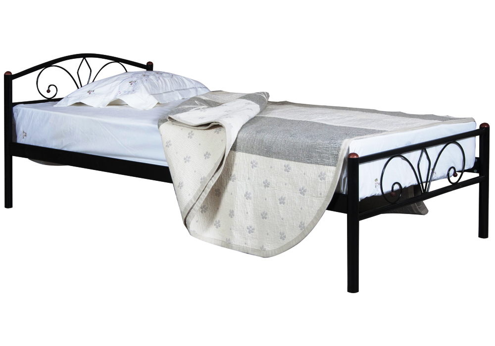 Металева односпальне ліжко "Лара Люкс" 90x190 Melbi