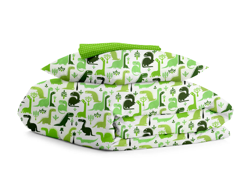 Комплект детского постельного белья "Dino Green" Cosas