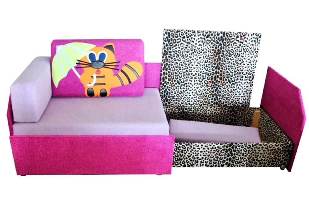 Купить Детские диваны Детский диван "Кубик боковой Котик" Ribeka