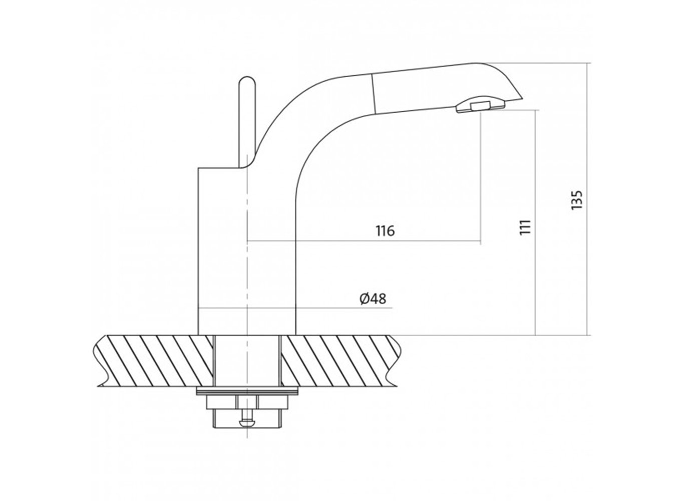  Купити Змішувачі Змішувач "Luvio для умивальника" Cersanit 