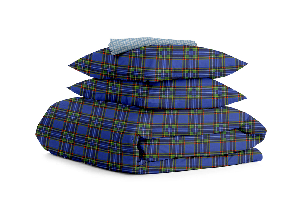 Комплект постельного белья полуторный "Scottish Blue" Cosas