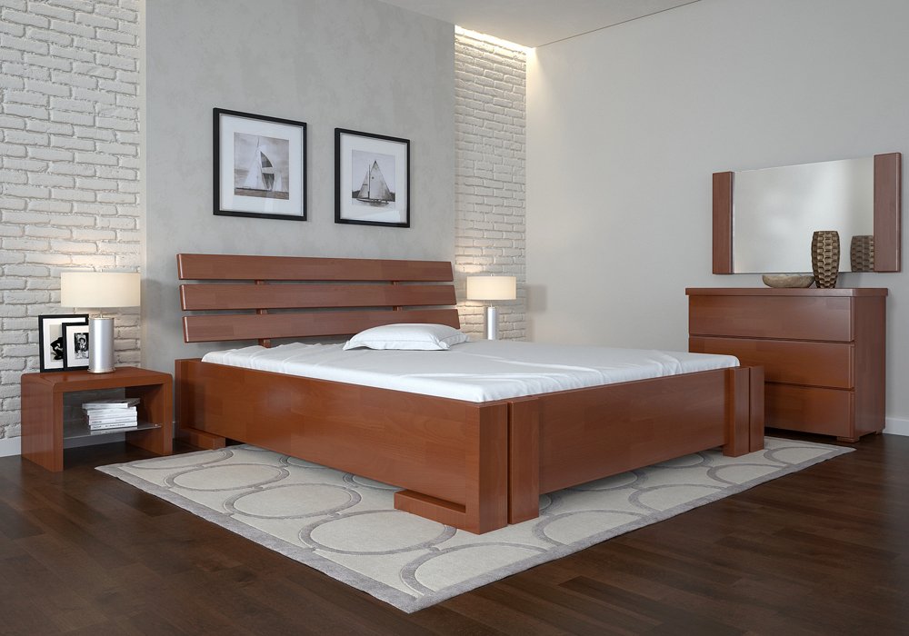  Купити Дерев'яні ліжка Ліжко "Доміно 120х200" бук Арбор Древ