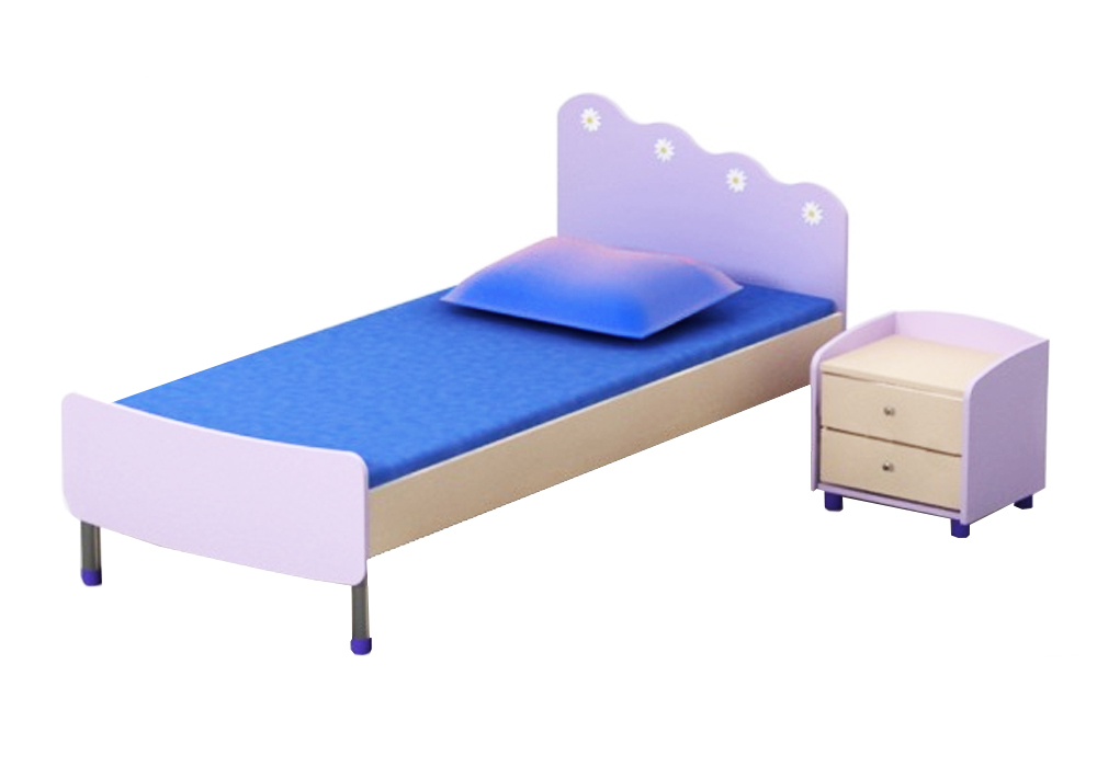 Дитяче ліжко Silvia Si-11-3 Доріс, Ширина 95см, Глибина 204см, Висота узголів'я 90см