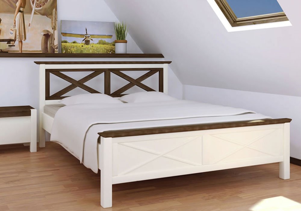  Купити Дерев'яні ліжка Ліжко "Нормандія" 140х200 Ambassador