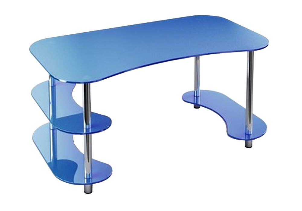  скляний офісний стіл с-3 Ескада , Глибина 90см, Висота 76см