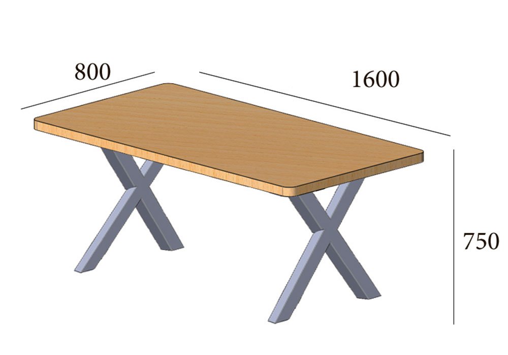  Купить Столы Стол письменный "Тайм" 80х160 Металл-Дизайн