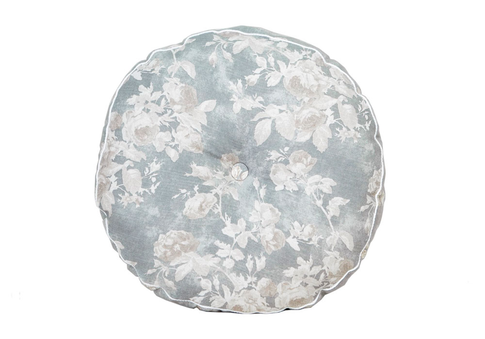 Декоративна подушка на стілець кругла "Allure Троянди" Прованс