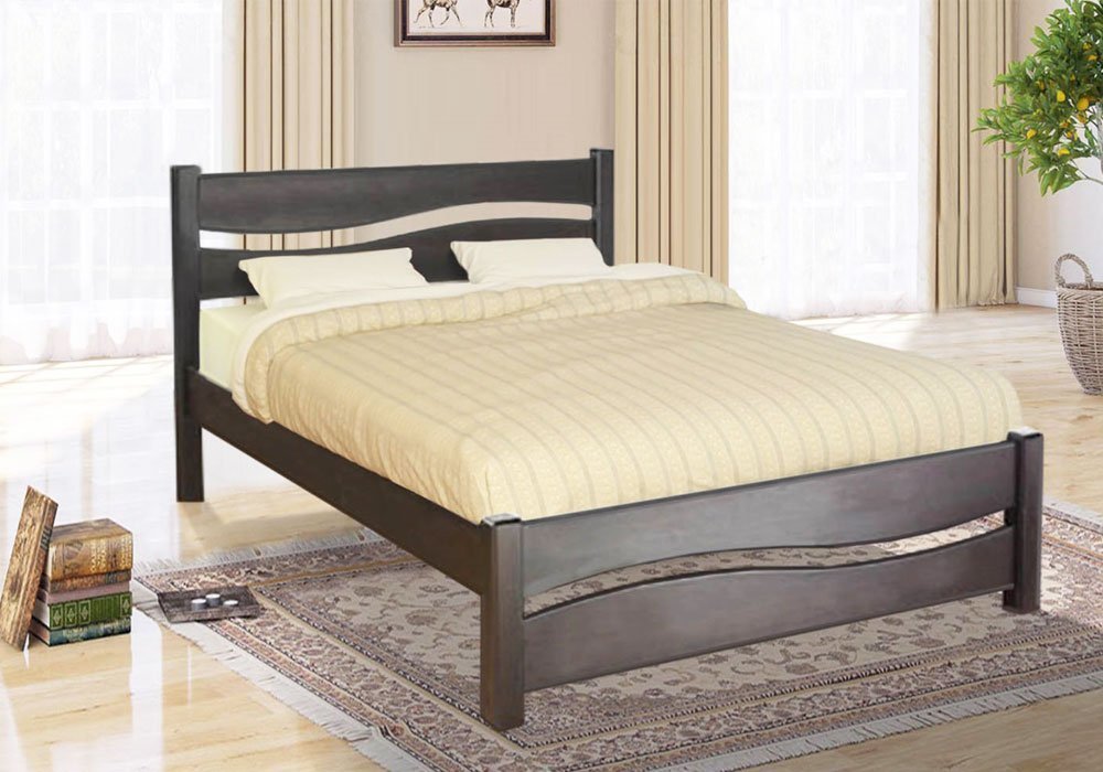  Купити Дерев'яні ліжка Ліжко "Хвиля" 160х200 Ambassador