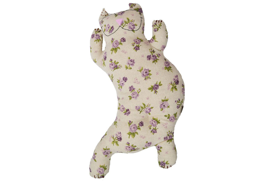 Декоративна подушка Кот Lilac Rose Прованс, Ширина 42см, Частина тіла Голова