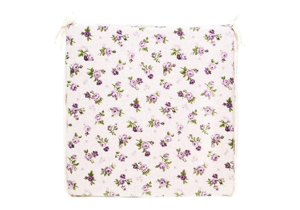 Декоративна подушка на стілець "Lilac Rose" Прованс