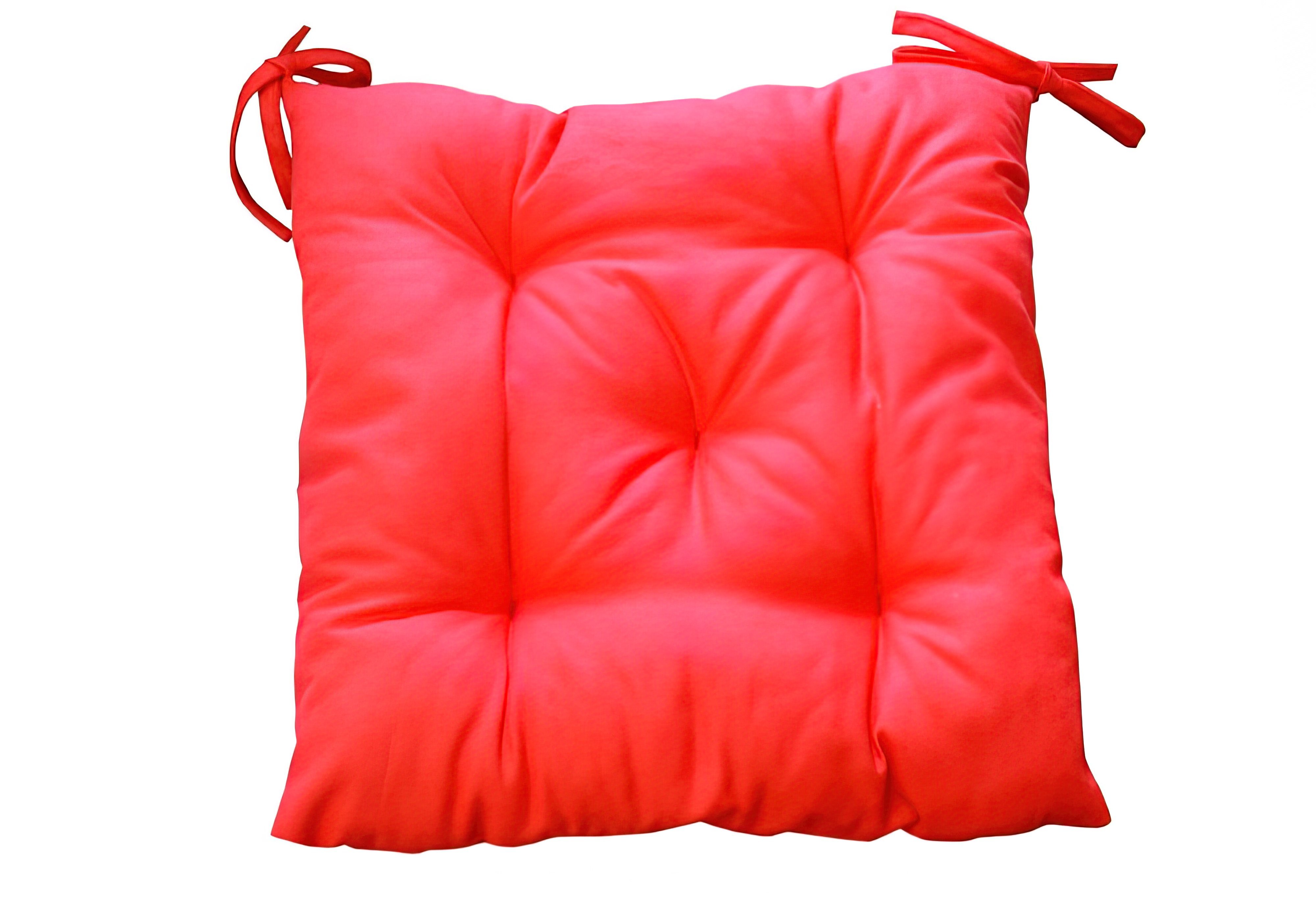 Декоративная подушка на стул Красная Прованс, Форма Квадратная