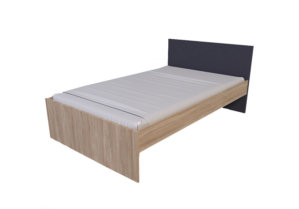 Ліжко односпальне "Х-Скаут Х-12 графіт 120x200" Санті-меблі