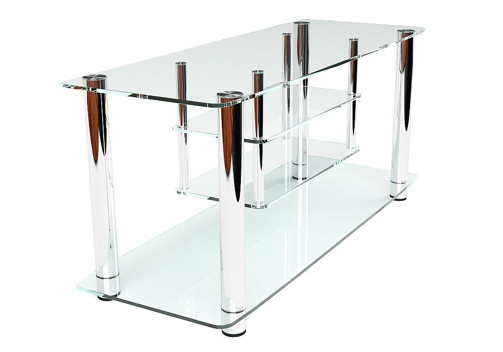 Недорого Тумби під телевізор Тумба ТВ скляна "Консул 140" Діана