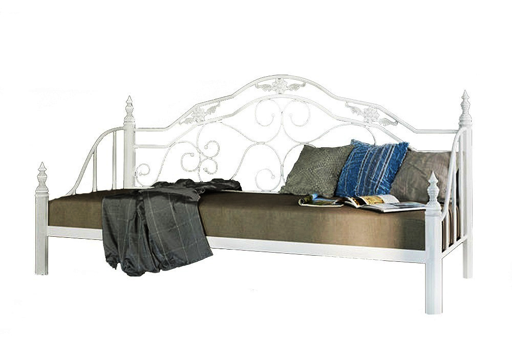 металева ліжко Леон 80х190 Метал-Дизайн, Ширина 90см, Глибина 200см
