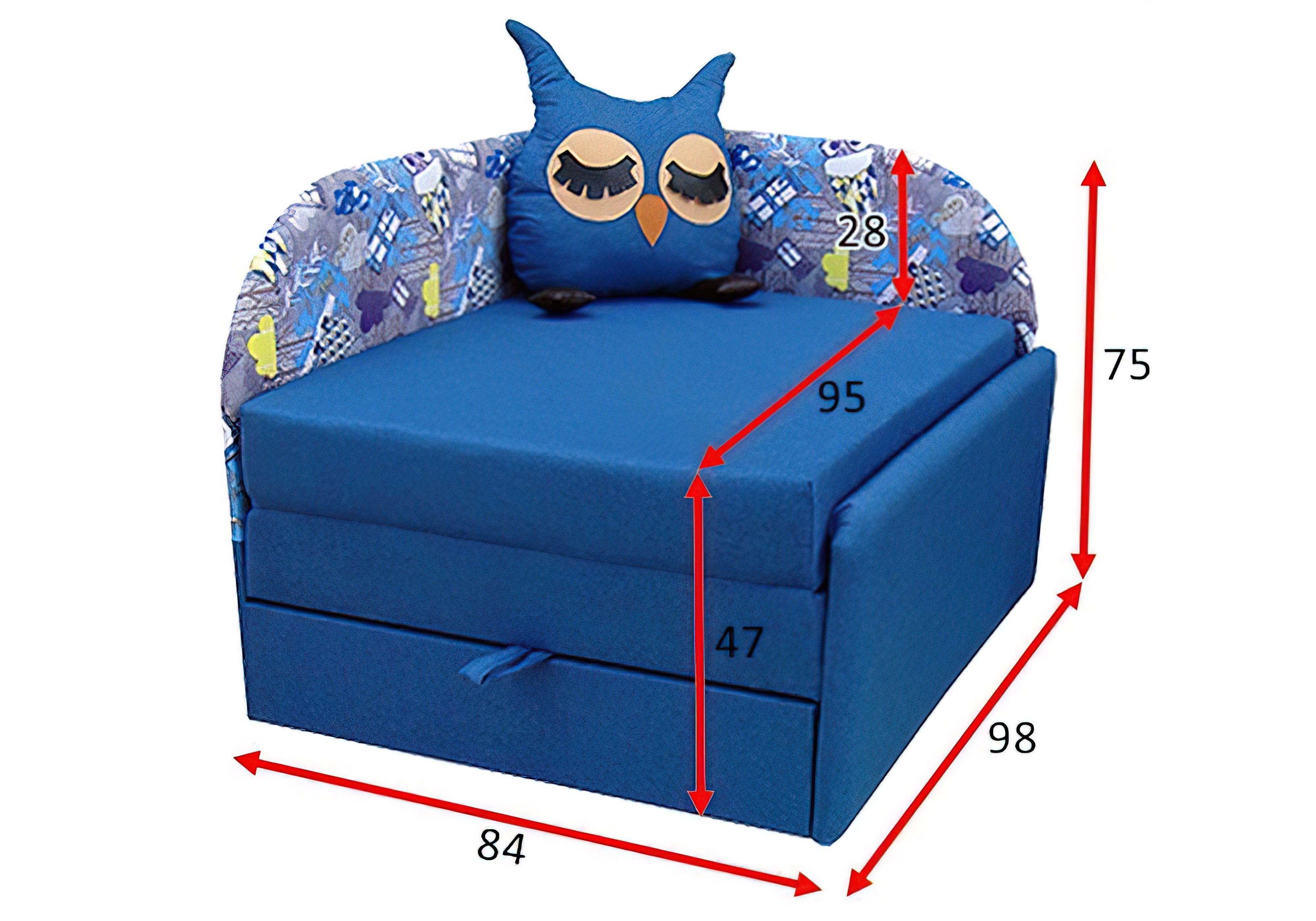  Недорого Мягкая мебель Детский диван "Сова" Вика