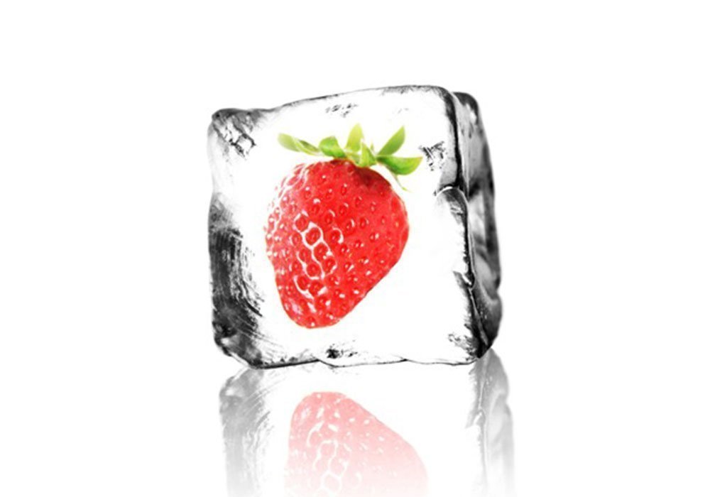 Недорого Столи  Стіл журнальний скляний "Прямокутний Ice Berry з полицею" 38х55 Діана 