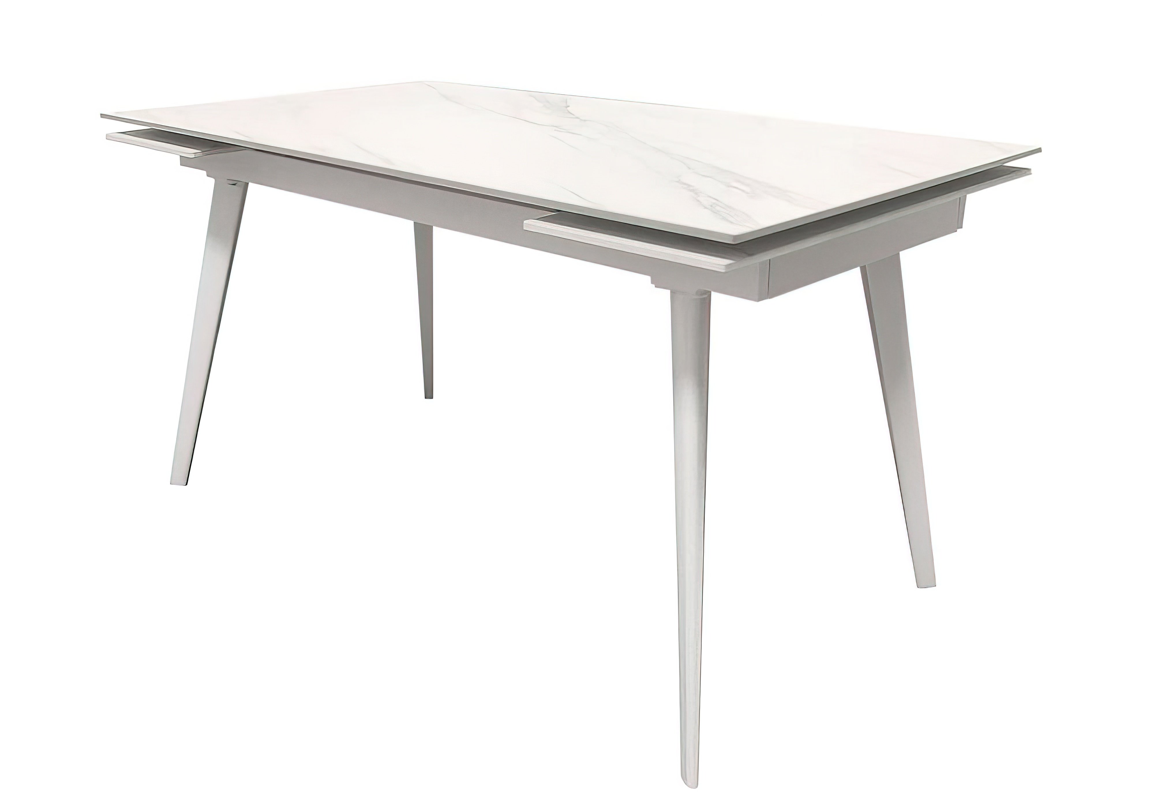  Недорого Столы Кухонный раскладной стол "Hugo Carrara White" Concepto