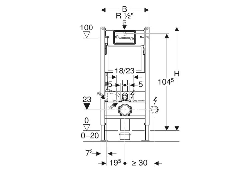  Недорого Інсталяції Інсталяція "Duofix 111.796.00.1" Geberit