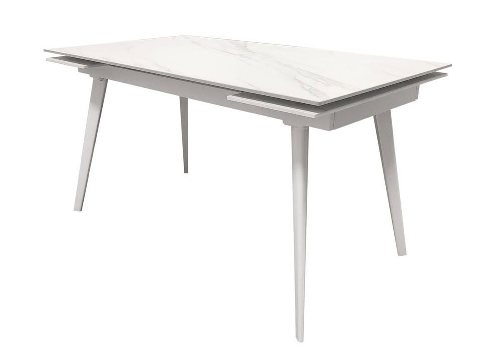  Недорого Кухонні столи Кухонний розкладний стіл "Hugo Carrara White" Concepto