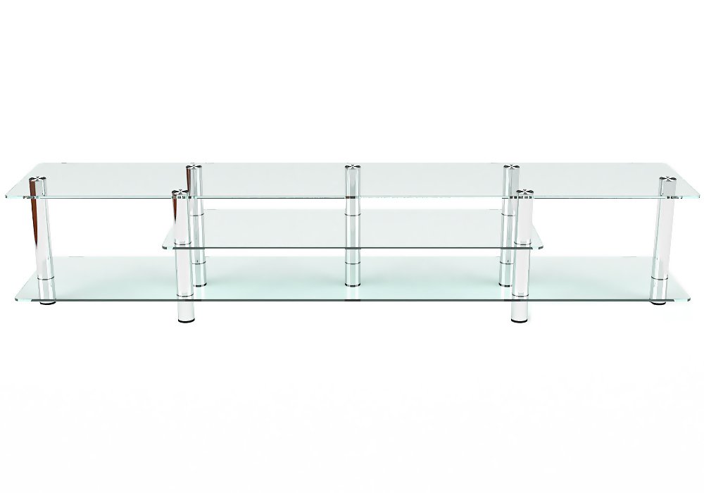  Недорого Тумби під телевізор  Тумба ТВ скляна "Міраж 180" Діана 