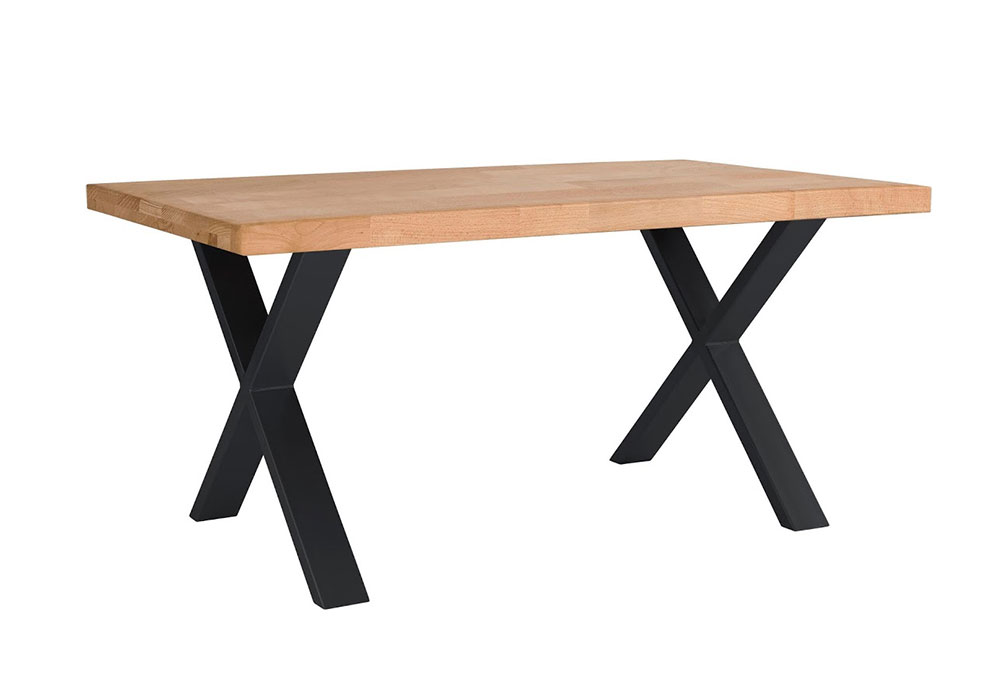 Обідній стіл X-1 160 Mobler, Глибина 100см, Висота 76см, Розмір Маленький