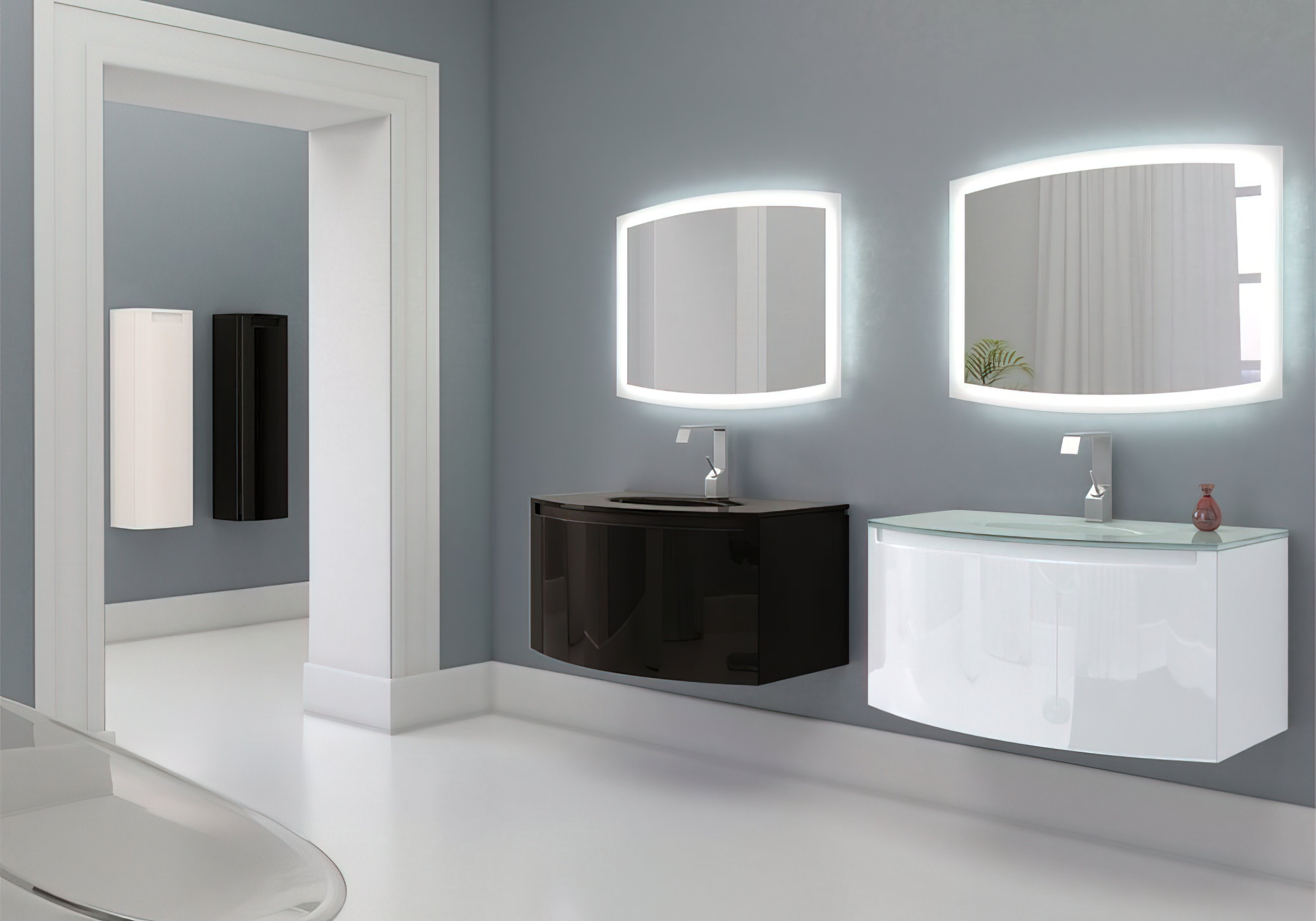  Купить Мебель для ванной комнаты Зеркало для ванной "Madeleine LED 90x67" Marsan