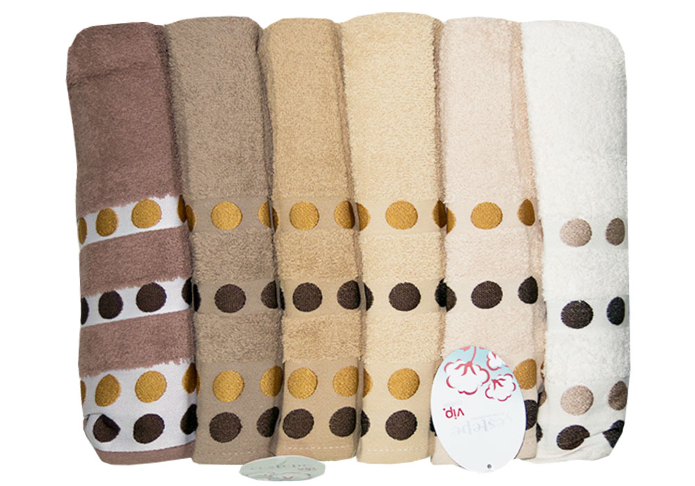 Набор махровых полотенец Cotton puanli Cestepe, Длина 90см, Пол Женщина