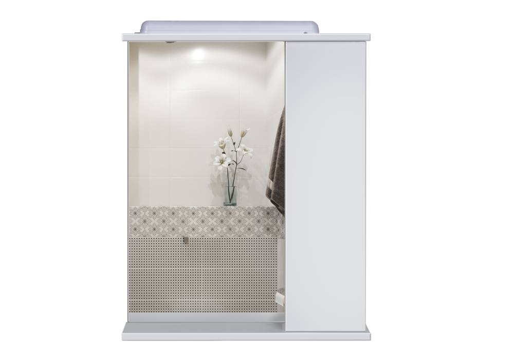  Купить Мебель для ванной комнаты Зеркало со шкафчиком с LED-подсветкой СТ-60 Мойдодыр
