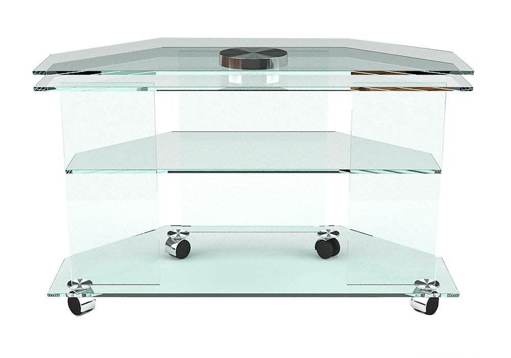  Недорого Тумби під телевізор  Тумба ТВ скляна "Балу 110" Діана 