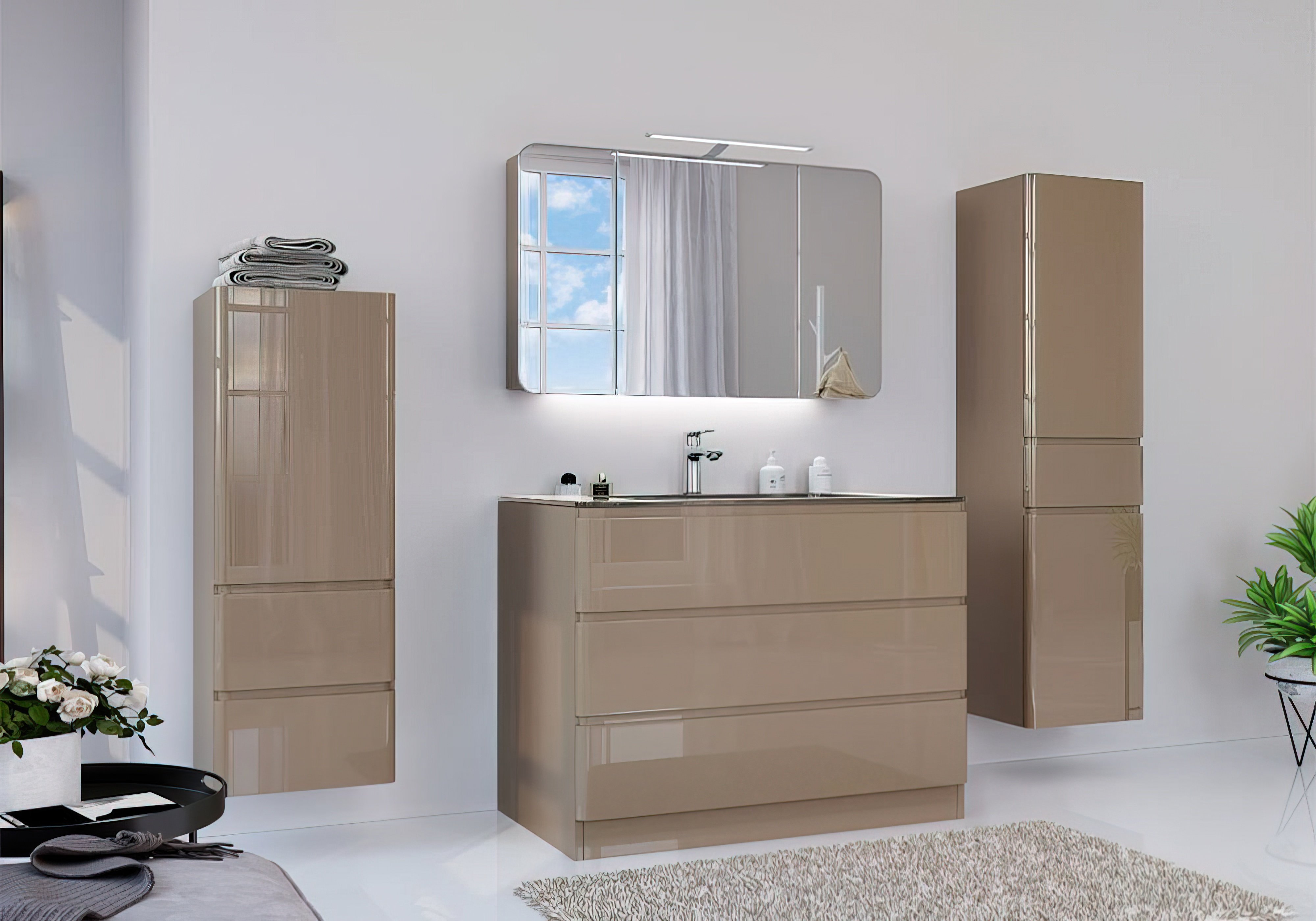  Купить Мебель для ванной комнаты Комплект мебели для ванной "Adele-2" Marsan