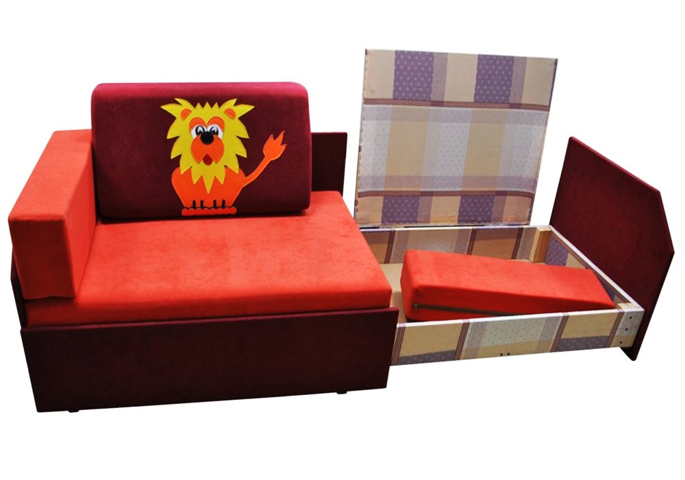  Недорого Детские диваны Детский диван "Кубик боковой Лев" Ribeka