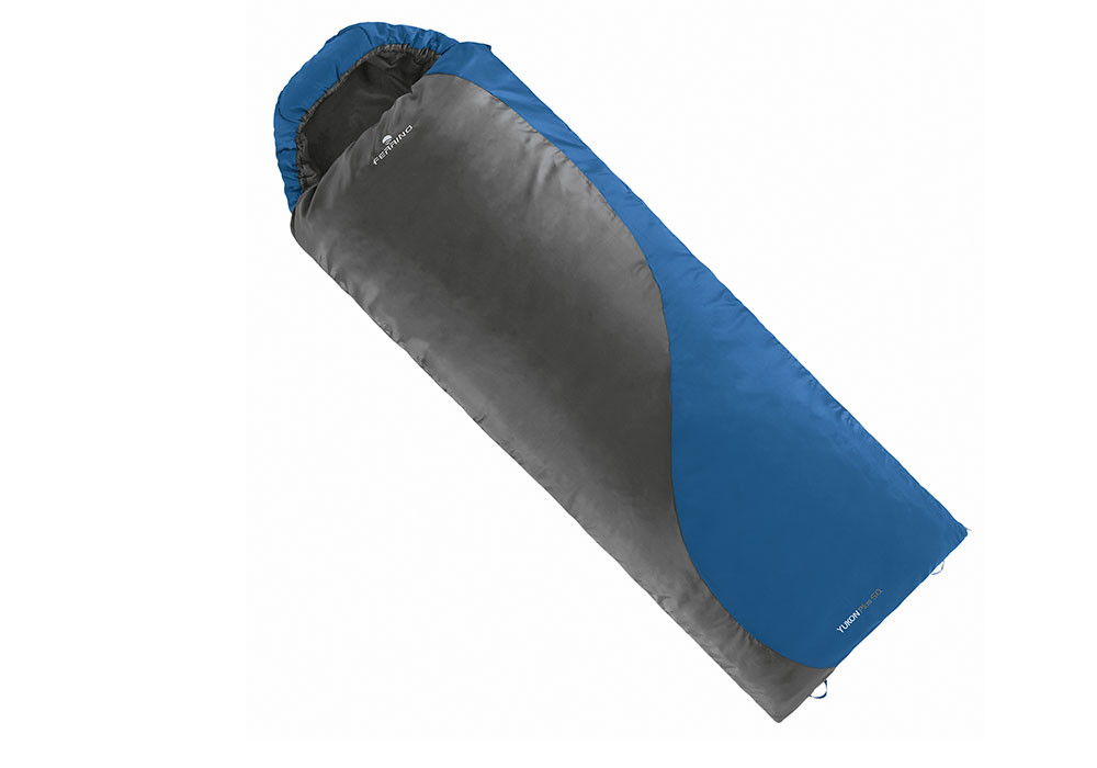 Спальный мешок "Yukon Plus SQ/+7°C Blue/Grey (Right)" Ferrino