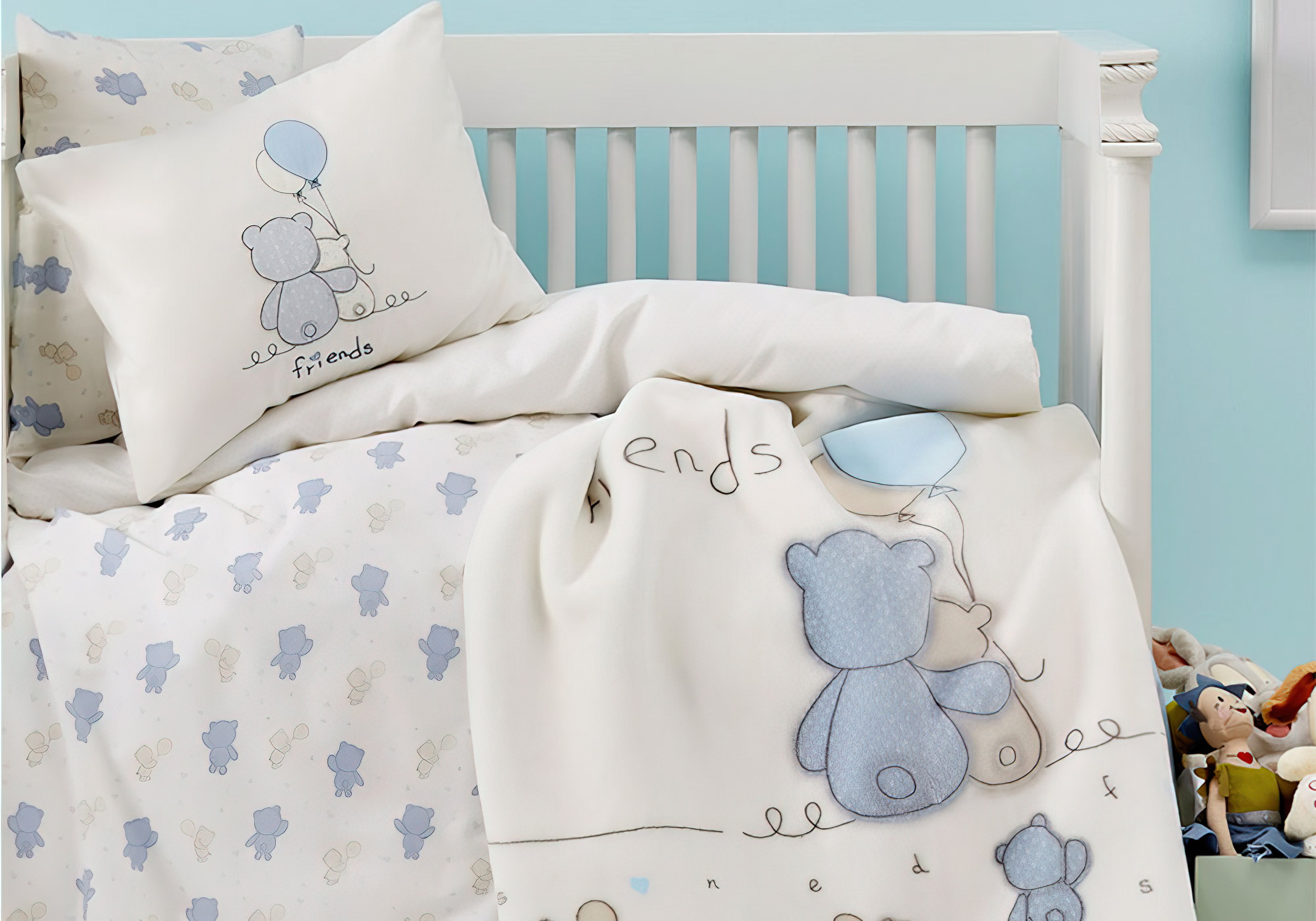 Комплект детского постельного белья "Blue Bears" Karaca Home